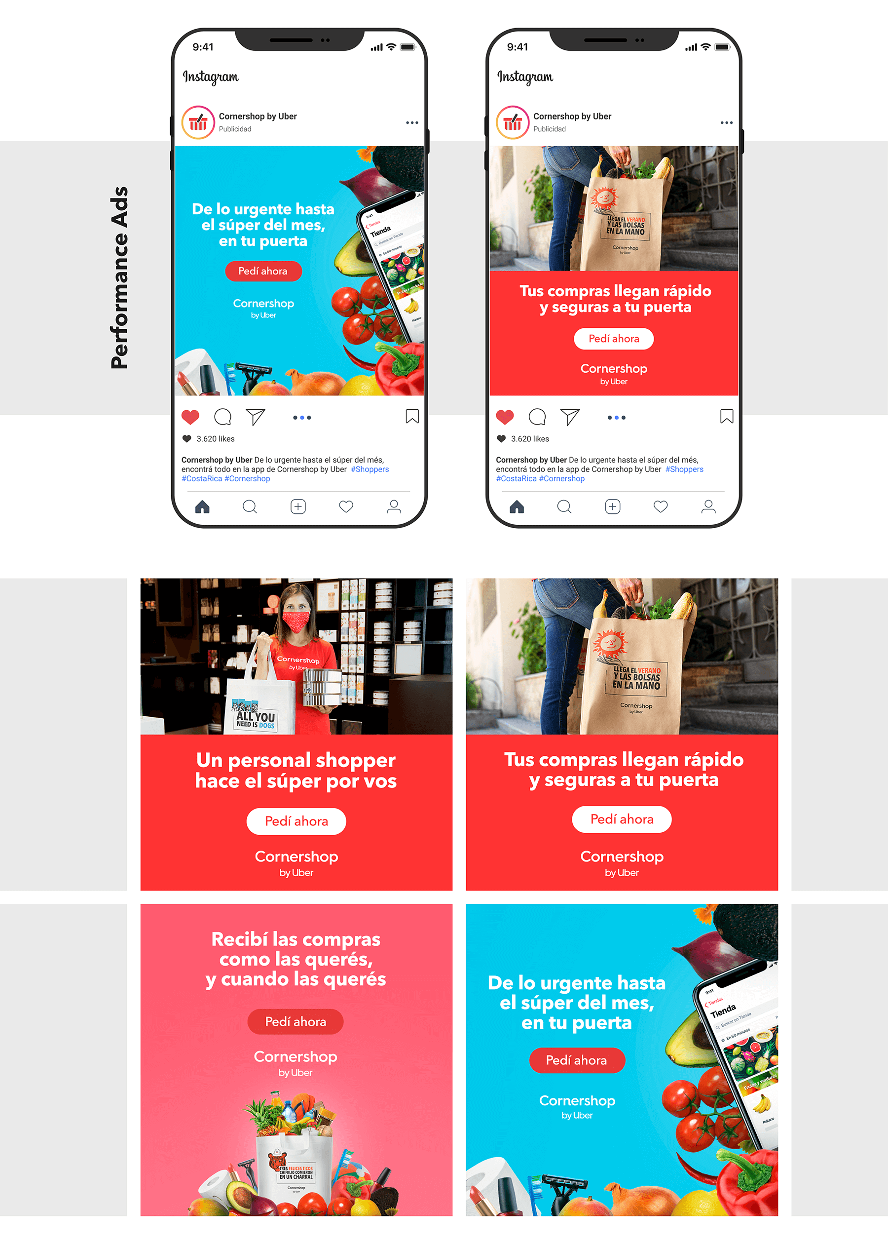 shoppers ads for instragram on mockup