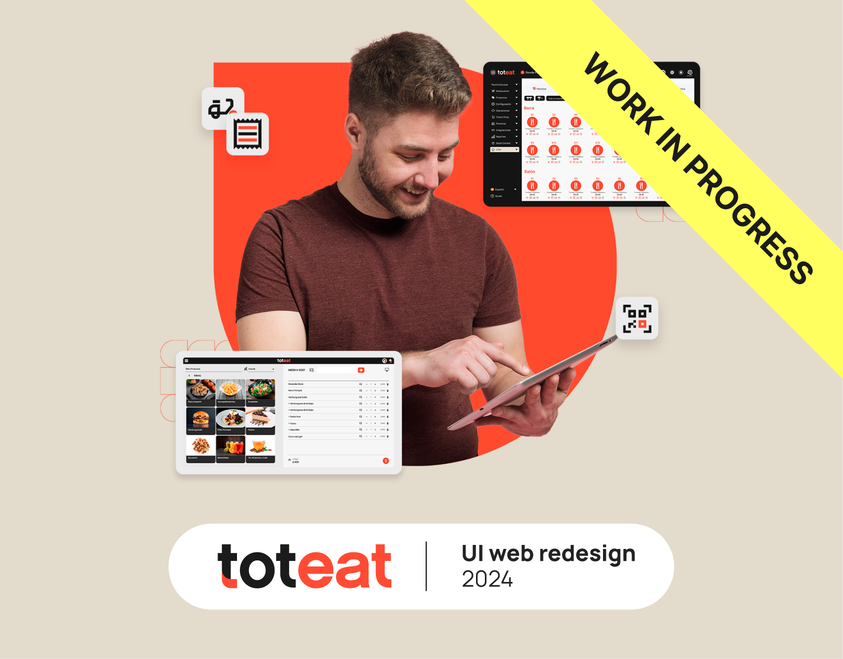 UI for toteat web thumbnail