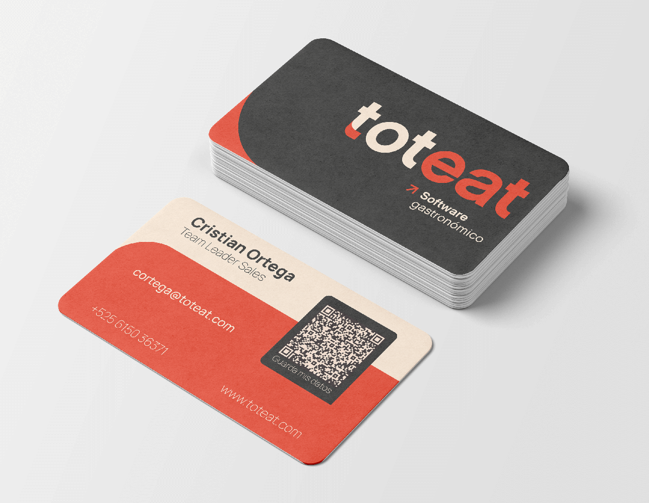 Toteat business card